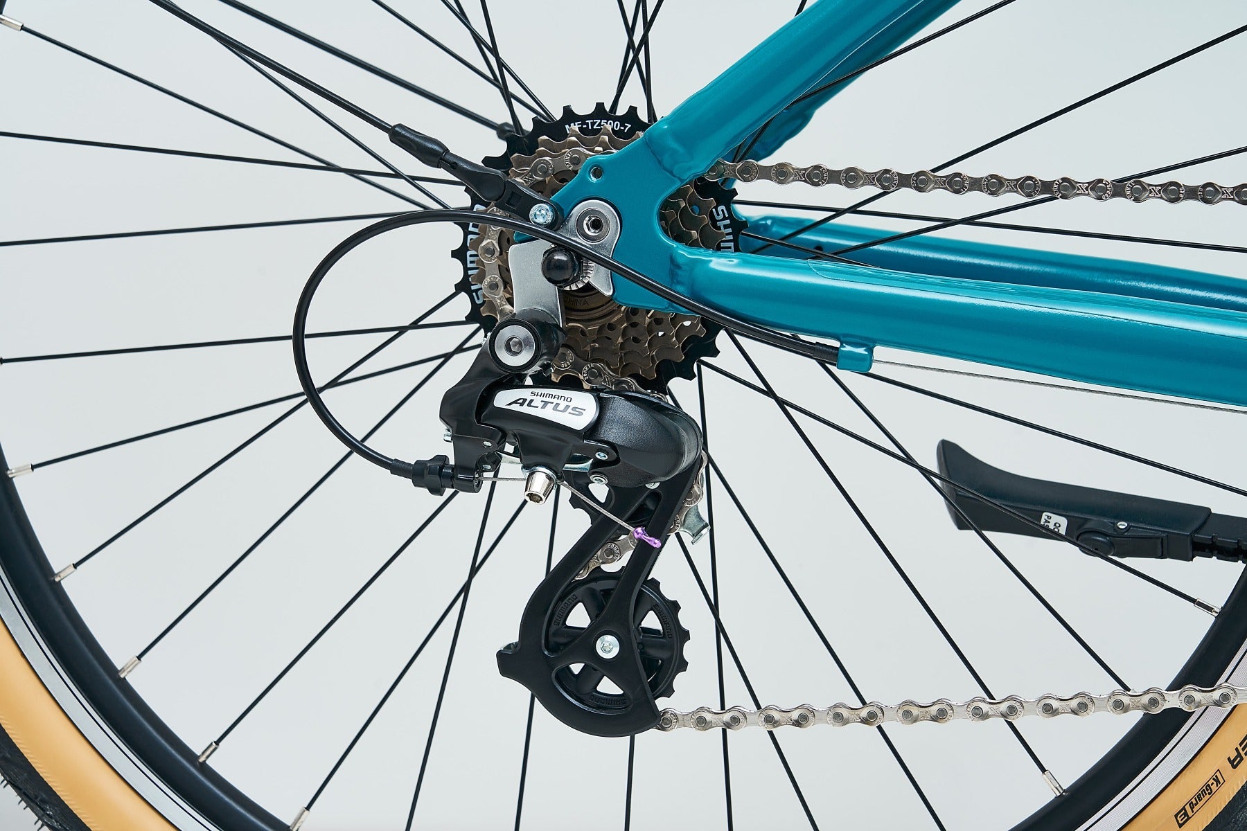 Antrieb und Hinterrad eines TYPE Bike Fahrrads